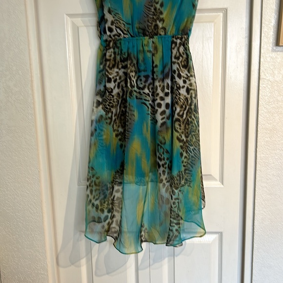 Eunishop Leopard Blue Green dress - Picture 10 of 10